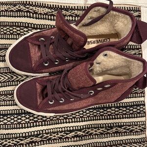 Converse Women's Burgundy High-Top Sneakers